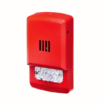 Eluxa horn strobe LED wall red no lettering clear lens